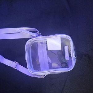Madden Girl Clear Crossbody Lavender